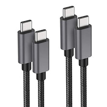 Load image into Gallery viewer, nonda USB C to USB C Cable, [2-Pack, 6.6ft] USB C Charging Cable 60W, Nylon Braided USB C Charger Cord Compatible with MacBook Pro 2020, iPad Pro, Galaxy S20, Switch, Pixel, LG and Other USB C Charger
