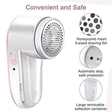 Load image into Gallery viewer, SIKITUT Fabric Shaver Defuzzer, Rechargeable Lint Remover, Electric Sweater Shaver with Replaceable Stainless Steel Blade
