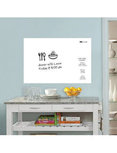 Load image into Gallery viewer, Dry Erase Whiteboard Sticker Wall Decal, Self-adhesive White Board Peel Stick Paper for School,Office,Home,Kids Drawing with 1 Water Pen (78.7" x 17.7")
