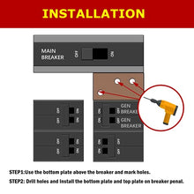 Load image into Gallery viewer, Generator Interlock Kit Compatible with Square D QO or Homeline 150 or 200 amp panels. 1 3/8 inches Spacing between main and generator breaker, Professional and Interlock Kit
