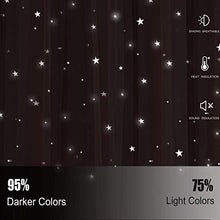 Load image into Gallery viewer, Unistar 2 Panels Stars Blackout Curtains for Bedroom Girls Kids Baby Window Curtain Double Layer Star Cut Out Aesthetic Living Room Decor Wall Home Decorations Curtain,W52 x L84 Inches,Pink
