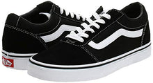 Load image into Gallery viewer, Vans Men's Low-Top Sneakers, Black Suede Canvas Black White C24, 9 UK
