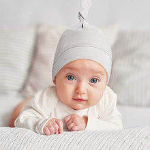 Load image into Gallery viewer, KiddyCare Doctor Developed Newborn Hospital Hats Autumn Winter Soft &amp; Warm Knotted Cap for Boys &amp; Girls - Organic Baby Hats (3 PK) (0-6-Month-Old)
