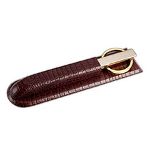 Load image into Gallery viewer, Dacasso Brown Crocodile Embossed Leather Desk Set, 10-Piece (D2020)

