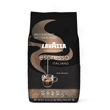 Load image into Gallery viewer, Lavazza Espresso Italiano Whole Bean Coffee Blend, Medium Roast, 2.2 Pound Bag (Packaging May Vary) Authentic Italian, Blended And Roasted in Italy, Non GMO, 100% Arabica, Rich bodied
