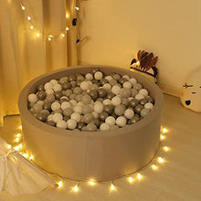 Load image into Gallery viewer, GOGOSO Ball Pit Balls - Plastic Play Pit Balls Crawl Balls with Color Grey, Light Grey, White for Baby Kids Playpen Pool, 2.2 Inch, 100 pcs

