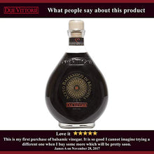Load image into Gallery viewer, Due Vittorie Oro Gold Balsamic Vinegar Imported from Italy without Pourer, 8.45fl oz / 250ml

