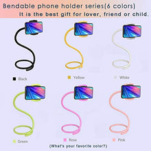 Load image into Gallery viewer, Universal Mobile Phone Stand, Lazy Bracket, Cell Phone Holder,Phone Holder for Bed, DIY Free Rotating Mounts with Multiple Function, Neck Phone Holder Gooseneck Cell Phone Holders Can Remote Selfie
