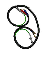 Load image into Gallery viewer, TORQUE 12ft 3 in 1 ABS &amp; Power Air Line Hose Wrap 7 Way Electrical Cable with Handle Grip for Semi Truck Trailer Tractor (TR813212)
