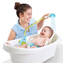 Load image into Gallery viewer, Yookidoo Baby Bath Shower Head - Elephant Water Pump and Trunk Spout Rinser - for Newborn Babies in Tub Or Sink (Blue)
