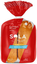 Load image into Gallery viewer, Sola Low Carb Sweet &amp; Buttery Variety Pack, 1 Sweet &amp; Buttery Bread, 1 Golden Wheat Hot Dog Buns, 1 Golden Wheat Hamburger Buns, (Pack of 3)
