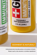 Load image into Gallery viewer, Immunity Booster - Organic Ginger Shots with Turmeric, Ginger Juice, Lemon Juice, Orange Juice &amp; Cayenne Pepper | Wellness Shots | Cold-Pressed | Anti Inflammatory | Digestive Aid | Natural Energy
