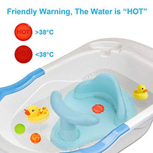 Load image into Gallery viewer, Bath Seat Baby Bathtub Seat with Non-Slip &amp; Soft Bath Mat, Portable Toddler Infant Child Bath Tub Seat with Backrest, 6-12 Months, Blue
