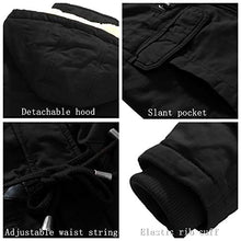 Load image into Gallery viewer, Wantdo Women's Warm Thickened Parka Jacket with Removable Hood Black, S
