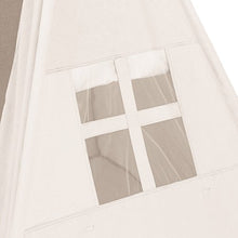Load image into Gallery viewer, Best Choice Products 6ft Kids Cotton Canvas Play Tent Playhouse w/ Carrying Bag - White
