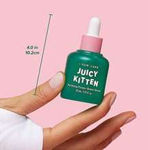 Load image into Gallery viewer, I DEW CARE Juicy Kitten | Purifying Power-Green Face Serum with Niacinamide | Korean Skin Care, Vegan, Cruelty-free, Paraben-free | Gifts For Mom and Women
