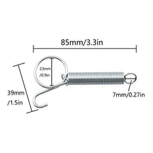 Load image into Gallery viewer, ZRM&amp;E 2pcs 85mm Multifunctional Cage Door Spring Hook Metal Finger Spring Latch Hook for Fixing Pet Cage Door
