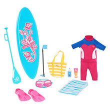 Load image into Gallery viewer, Journey Girls Summer Surf Set for 18 Inch Dolls, Includes Surfboard and Wet Suit, Amazon Exclusive, by Just Play
