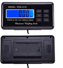 Load image into Gallery viewer, Digital Scale Heavy Duty Digital Shipping Parcel Scales Multi-Purpose Weighing Large Stainless Steel Platform And Extendable Display Cable LQHZWYC (Color : Silver, Size : 150kg/0.05kg)
