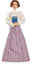 Load image into Gallery viewer, Barbie Inspiring Women Helen Keller Doll (12-inch) Wearing Blouse and Skirt, with Doll Stand &amp; Certificate of Authenticity, Gift for Kids &amp; Collectors
