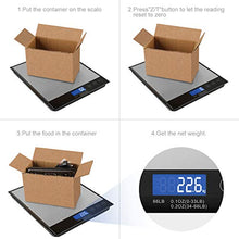 Load image into Gallery viewer, Amiloe Digital Postal Scale, 66lbs/0.1oz Shipping Scale, Letter Scale, Large Scale with Stainless Steel, 2 AAA Batteries Include
