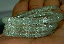 Load image into Gallery viewer, GEMS-WORLD Beads Gemstone 1 Strand Natural Chrome Tourmaline-Gorgeous Clean Smooth Beads Rondelle Shape 7x5.mm Approx 9.5 inch
