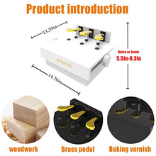 Load image into Gallery viewer, HOSEYIN Wood Adjustable Lifting Piano Pedal Extender Bench for Kids, Height Adjustable Piano Foot Pedal,Design with 3 Pedal（Bright White）
