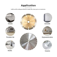 Load image into Gallery viewer, Whirlwind USA LSS 9 inch Dry or Wet Cutting General Purpose Power Saw Segmented Diamond Blades for Masonry Brick/Block Pavers Concrete Stone (9")
