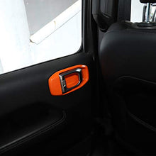 Load image into Gallery viewer, RT-TCZ Car Door Handle Bowl Cover Decor Trim JL Accessories for Jeep Wrangler 2018-2020 JL 4-Door (Orange)
