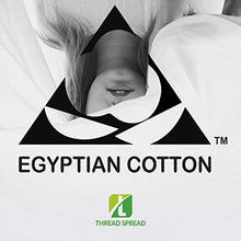 Load image into Gallery viewer, True Luxury 1000-Thread-Count 100% Egyptian Cotton Bed Sheets, 4-Pc King White Sheet Set, Single Ply Long-Staple Yarns, Sateen Weave for Kids and Adults, Fits Mattress Upto 18'' Deep Pocket
