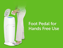 Load image into Gallery viewer, Playtex Diaper Genie Complete Pail with Built-In Odor Controlling Antimicrobial, Includes Pail &amp; 1 Refill, White
