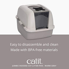 Load image into Gallery viewer, Catit Jumbo Hooded Cat Litter Pan - Warm Gray
