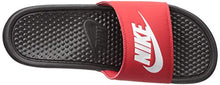 Load image into Gallery viewer, Nike Men's Benassi Just Do It Slide Sandal, Black/White-University Red, 11 Regular US
