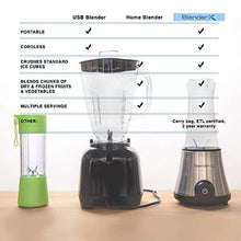 Load image into Gallery viewer, BlenderX CORDLESS HOME, PORTABLE &amp; TRAVEL Blender | Xtra Power, Xtra Blends, Xtra Convenience | Xperience the Difference | Cocktails, Smoothies, Shakes &amp; More | By ModernComfort
