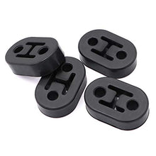 Load image into Gallery viewer, (lot of 8)4pcs Car Universal 2 Hole Rubber Exhaust Hanger Bushing Muffler Insulators Shock Absorbent Mount Bracket with 4pcs Universal Exhaust Hanger Muffler Insulator O Ring Rubber Exhaust Bracket
