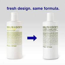 Load image into Gallery viewer, Malin + Goetz Rum Hand + Body Wash — cleansing, purifying, hydrating women and men’s hand and body wash. all skin types, dry, sensitive. No stripping or irritation. Cruelty-free and vegan 16 Fl oz
