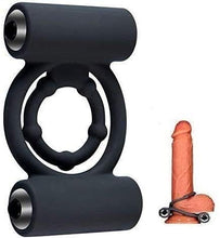 Load image into Gallery viewer, Silicone Double Penis Ring Men's Training Ring, Sexy Underwear Stimulator Cock Ring, Wearable Penis Training Device. Longer, Stronger, Erection, Enhanced Sex Toys, Men and Women, Sunglasses
