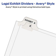 Load image into Gallery viewer, Avery Legal Dividers, Standard Collated Sets, 101-125 Tab Set (01334), White
