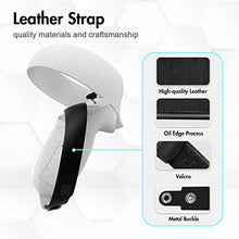 Load image into Gallery viewer, AMVR Touch Controller Grip Anti-Throw Strap Accessories for Oculus Quest 2 with Battery Opening, Adjustable Wrist Knuckle Strap (Gray)
