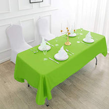 Load image into Gallery viewer, Rectangle Tablecloth 90x132 inch Washable Polyester Fabric Table Cloth for Wedding Party Dining Banquet Decoration（90x132, Teal）
