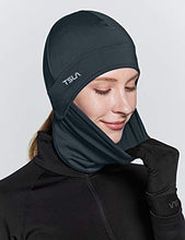Load image into Gallery viewer, TSLA Men and Women Thermal Fleece Skull Cap, Winter Ski Cycling Under Helmet Liner, Running Beanie Hat, Skull Cap with Mask Charcoal, One Size
