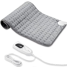 Load image into Gallery viewer, Heating Electric Pad for Back, Shoulders, Abdomen, Legs, Arms, Electric Fast Heat Pad with Heat Settings, Auto Shut Off (12"×24'')
