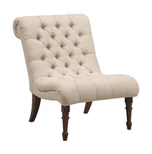 Load image into Gallery viewer, Armless Curved Accent Chair Oatmeal
