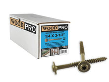 Load image into Gallery viewer, WoodPro Fasteners ST14X312B 1/4-Inch by 3-1/2-Inch Length Round Washer Head Exterior Wood Screws, 250-Pack
