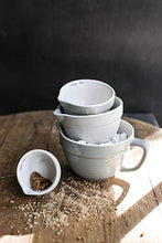 Load image into Gallery viewer, Creative Co-Op Set of 4 Batter Bowl Shaped Measuring Cups in Greys
