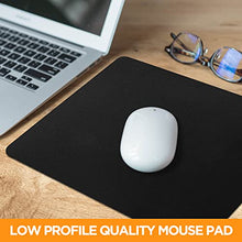 Load image into Gallery viewer, Quality Selection Superb Mouse Pad for Computer &amp; Laptop, Non-Slip Rubber Base Mousepad, Mouse Pads for Home, Office &amp; Gaming 7.75 x 9.25 in, Black
