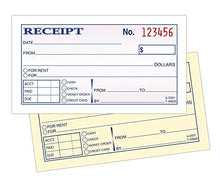 Load image into Gallery viewer, Adams Money and Rent Receipt, 2-3/4 x 5-3/8 Inches, 2-Parts, Carbonless, White/Canary, 50 Sets per Book, 9 Books (DC2501-9))
