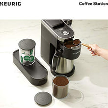 Load image into Gallery viewer, Keurig K-Cup Pod &amp; Ground Coffee Storage Unit, Coffee Storage, Holds up to 12 ounces of Ground Coffee &amp; 12 K-Cup Pods, Black
