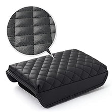 Load image into Gallery viewer, KMMOTORS Model 3, Model y Console Cover, Armrest Cushion, Accessories, Gadgets, Vegan Leather, Console Lid Protector (Black)
