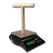 Load image into Gallery viewer, ZIEIS Digital Bird Scale | A63SS-NMP | Mounted Wooden T Perch | 1.0 Gram or 0.05 Ounce Accuracy | 3000 Gram or 96 Ounce Capacity | Stainless Steel Platform
